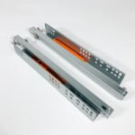 2-fold under mount push-open drawer slide(with latch)