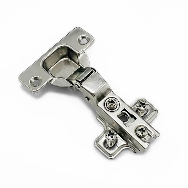 Wholesale Iron Normal Two way Hinge With Euro-Screw 2-Hole Base Slide-on