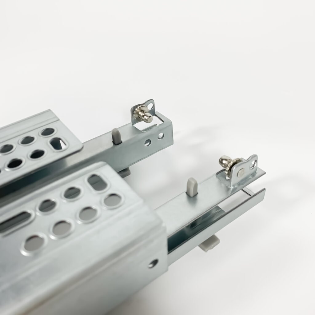 2-fold under mount push-open drawer slide(with latch)