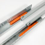 2-fold under mount push-open drawer slide(with latch)