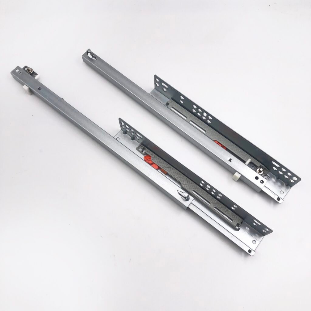 2-fold under mount soft closing drawer slide（with latch）