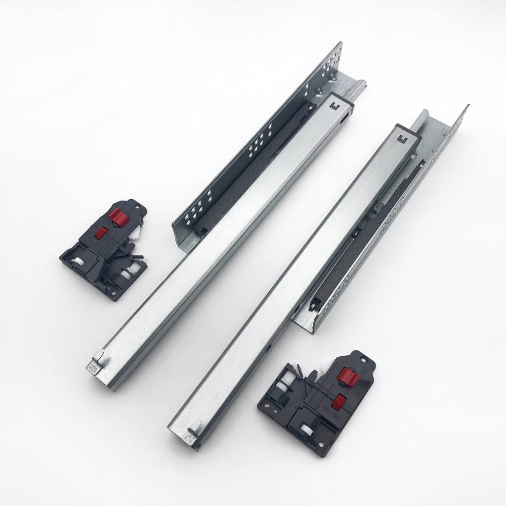 3-fold under mount soft closing drawer slide（with 3D handle）