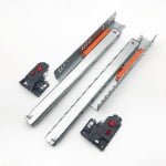 3-fold under mount push open drawer slide（with 3D handle）