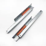 3-fold under mount push open drawer slide（with 3D handle）