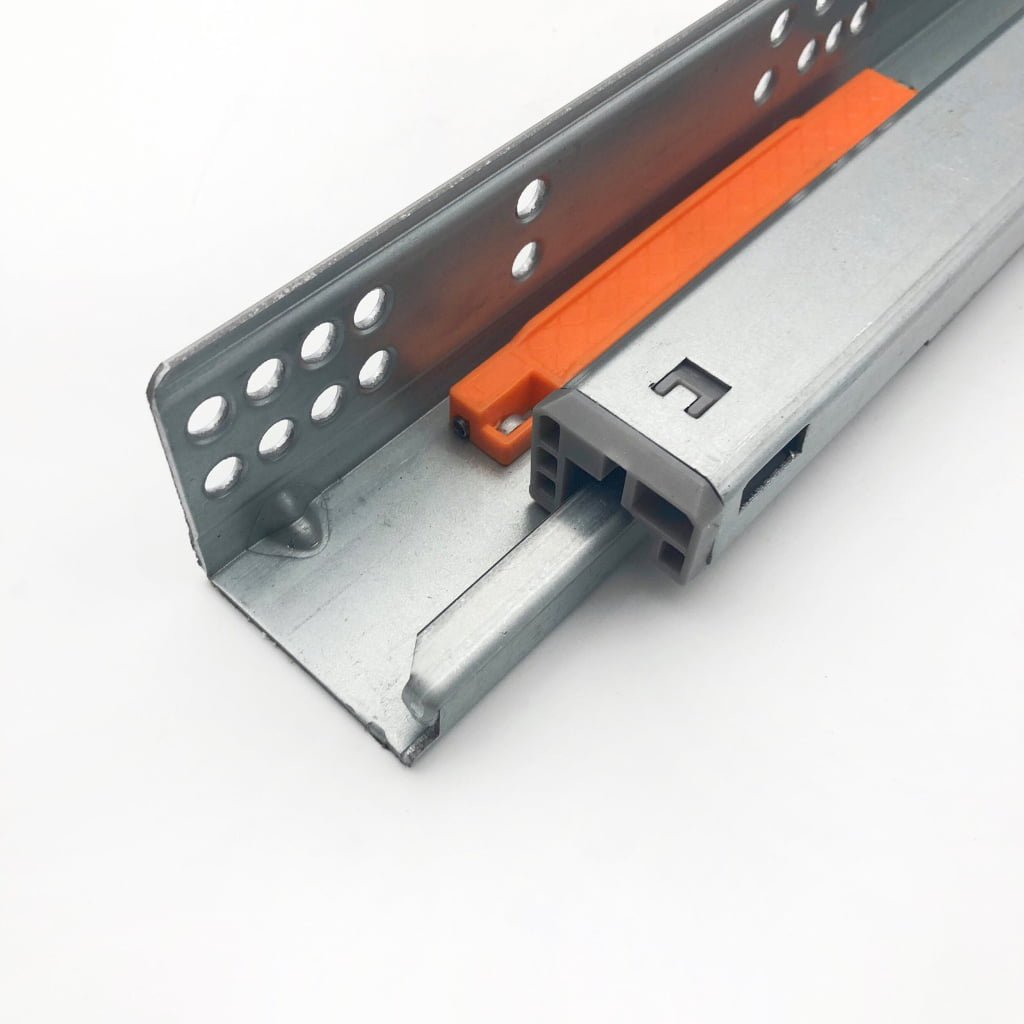 3-fold under mount push open drawer slide（with 3D handle）