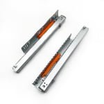 3-fold under mount push-open drawer slide（with latch）