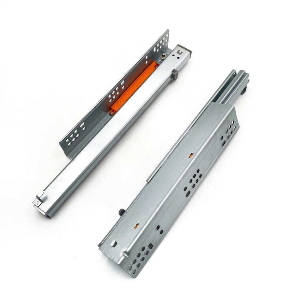 3-fold under mount push-open drawer slide（with latch）