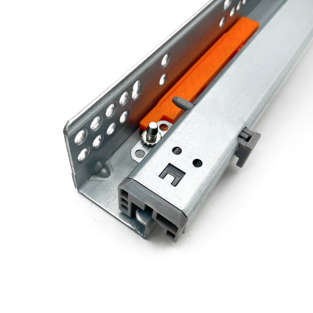 3-fold under mount push-open drawer slide（with latch）