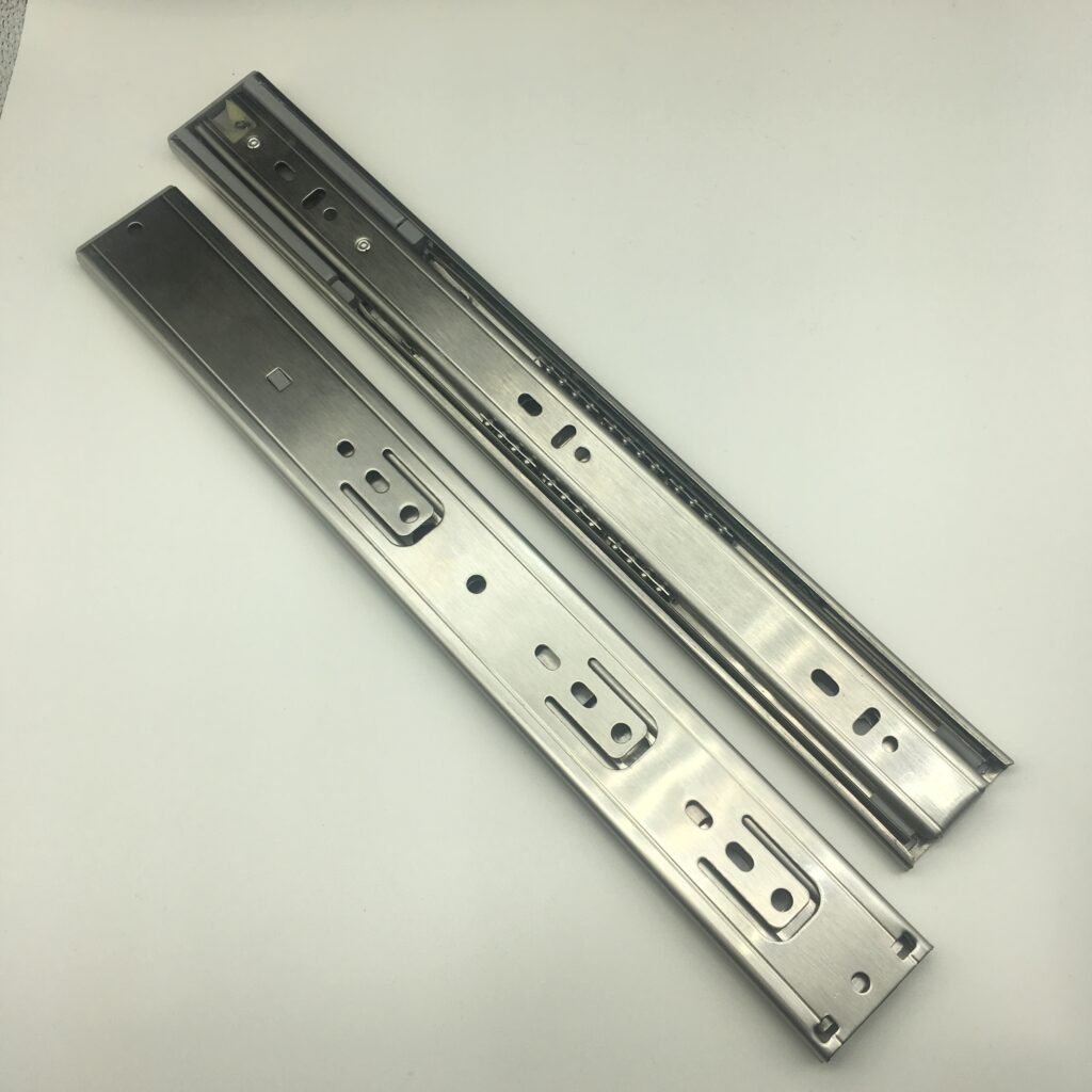Stainless steel 45mm width soft closing drawer slide