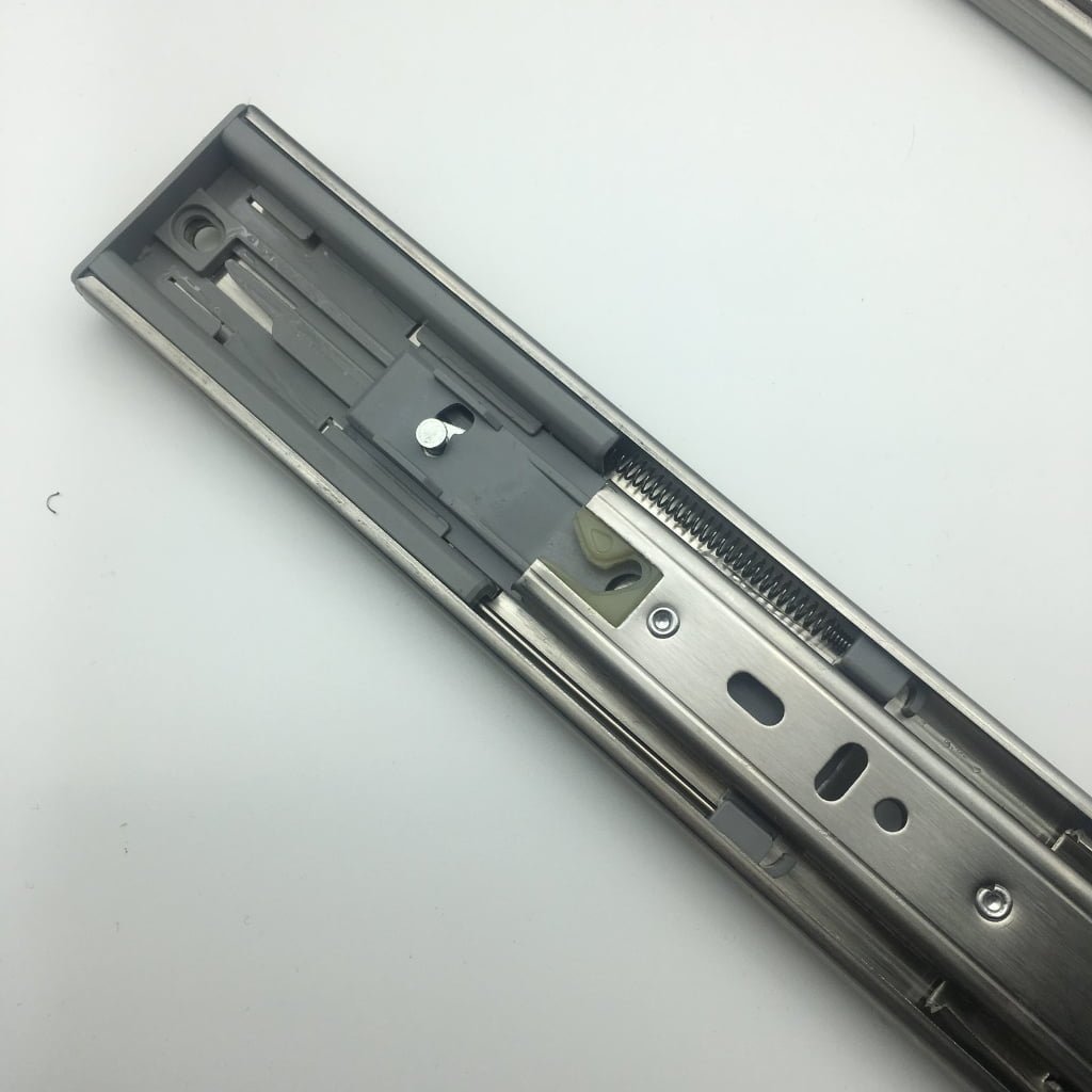 Stainless steel 45mm width soft closing drawer slide