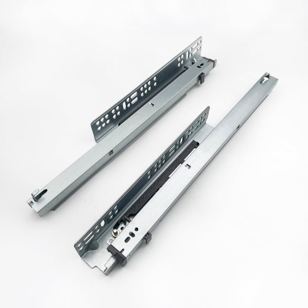 3-fold under mount soft closing drawer slide（with latch）