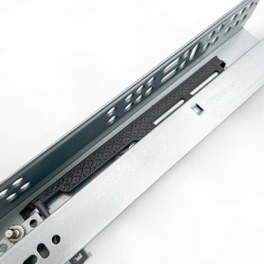 3-fold under mount soft closing drawer slide（with latch）