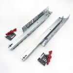 3-fold under mount push open drawer slide（with 1D handle）