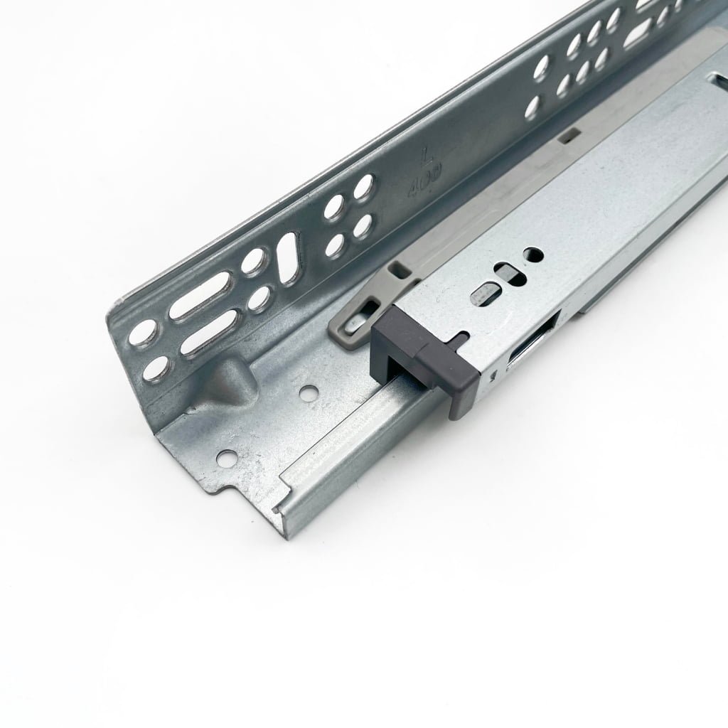 3-fold under mount push open drawer slide（with 1D handle）