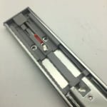 Iron 45mm width push open drawer slide