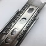 Stainless steel 45mm width soft closing drawer slide