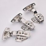 Full overlay, half overlay, and inset configurations for bulk hydraulic hinges