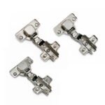 Bulk Normal two-way hinges with Euro-screw base
