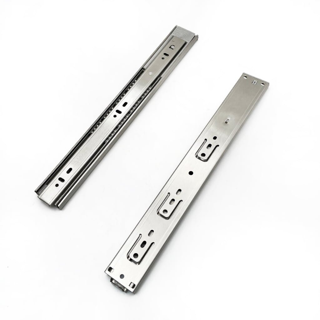 Stainless steel 45mm width push open drawer slide