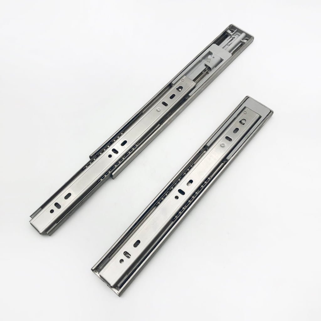 Stainless steel 45mm width push open drawer slide