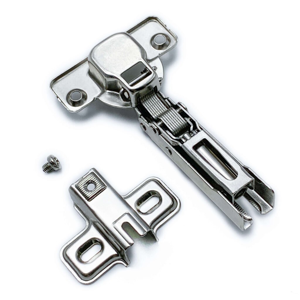 Bulk iron hydraulic slide-in hinge with 2-hole base for furniture wholesale
