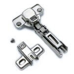 Bulk iron hydraulic slide-in hinge with 2-hole base for furniture wholesale