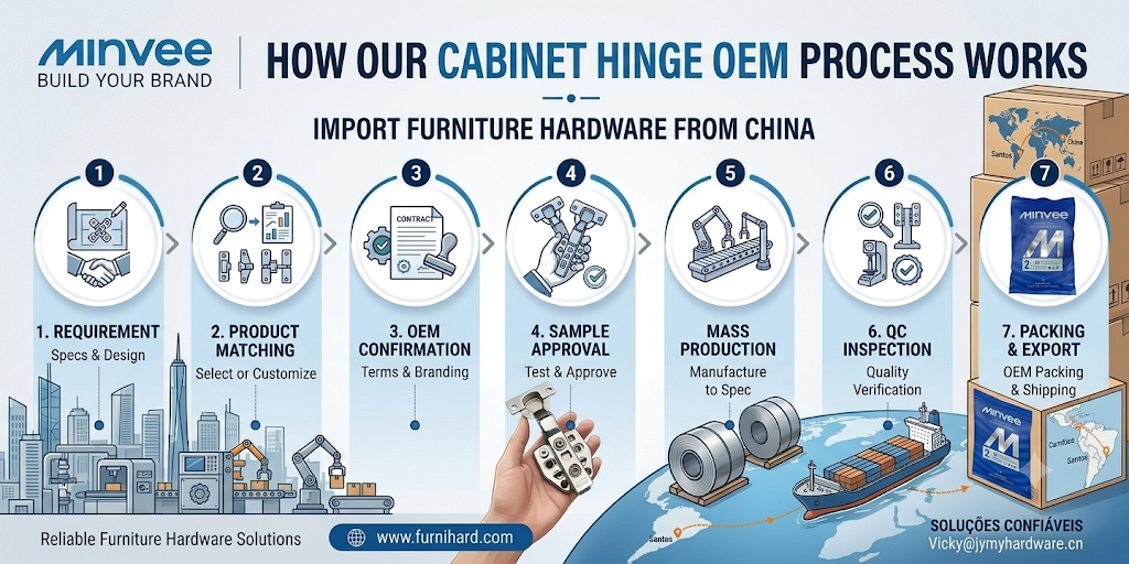 HOW OUR CABINET HINGE OEM PROCESS WORKS
