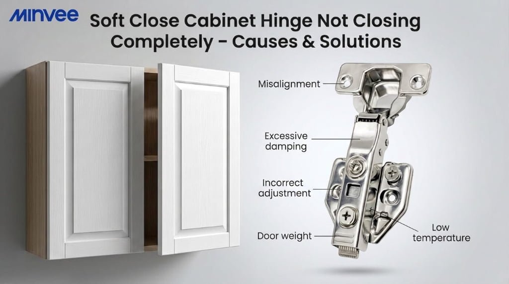 Why Soft-Close Cabinet Hinges Don’t Close Completely: Causes & Solutions