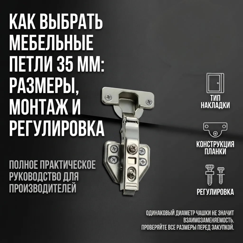 мебельная петля 35 мм с доводчиком