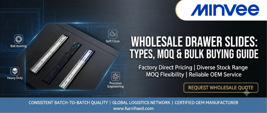 Wholesale Drawer Slides: Types, MOQ & Bulk Buying Guide