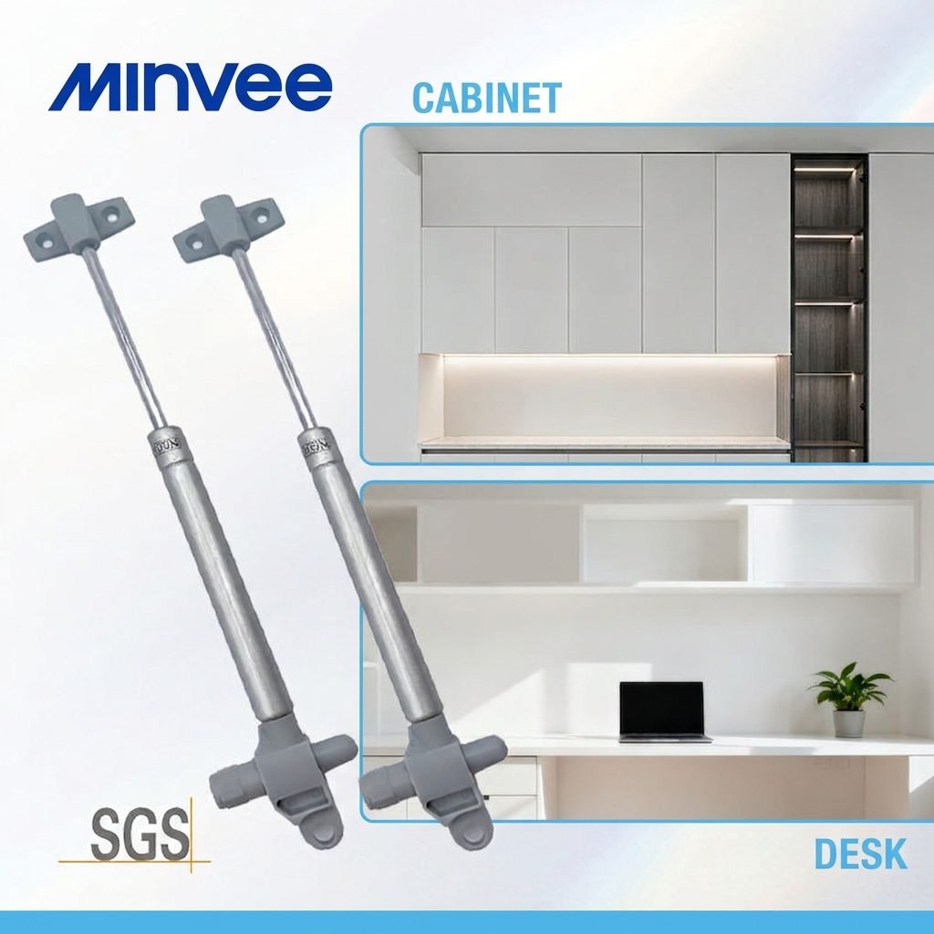 MINVEE Wholesale Hydraulic Gas Strut Soft Close Cabinet Lift Up Support Spring