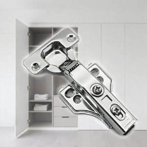 MINVEE Wholesale Stainless Steel Hydraulic Soft Close Cabinet Hinge with Positioning Hook