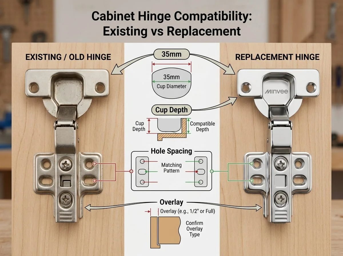 How to Check Cabinet Hinge Compatibility Before Replacing an Existing Model